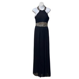 Black and Gold Laura Dress